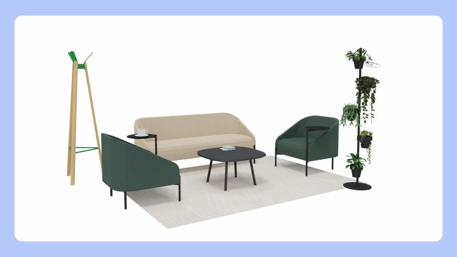 Seating arrangement - Bond, Pully, Fuse, Slide - Cascando