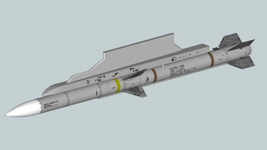 AIM-120 C AMRAAM air to air missile plus LAU-129 Launcher by Morbius