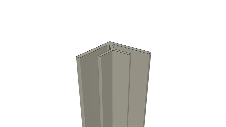 Panel Cladding Internal Corner Trim Silver Birch