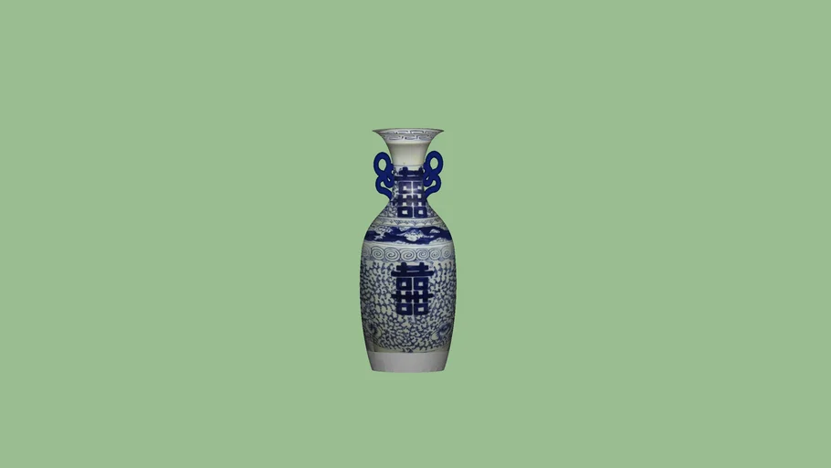 清雙喜花瓶_清双喜花瓶_china_Antique vase