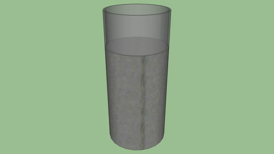 Pillar with glass top