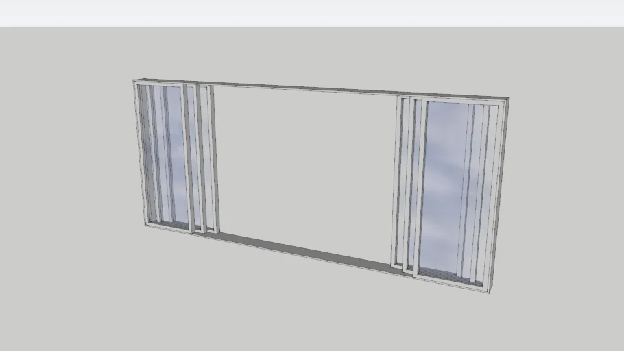 Aluminium Sliding doors 6 panel