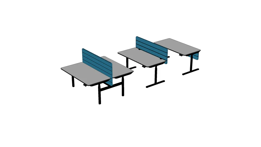 PLAY & WORK Electric Height Adjustable Workbench and Workdesks 160x80