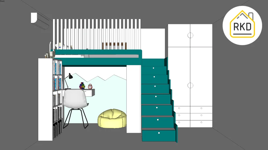 Kamar Anak Minimalis 350x300