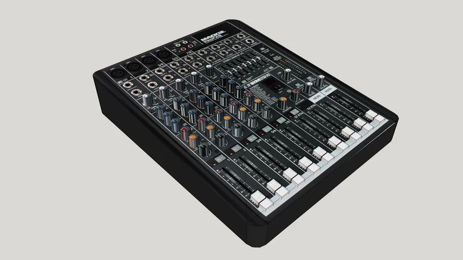 Mackie PROFX8 8-Channel Mixer LOW Poly