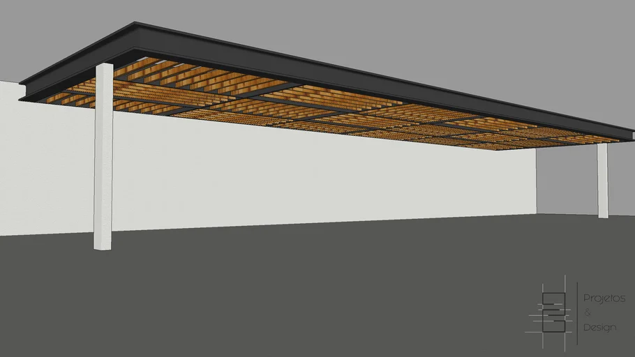 Steel pergola