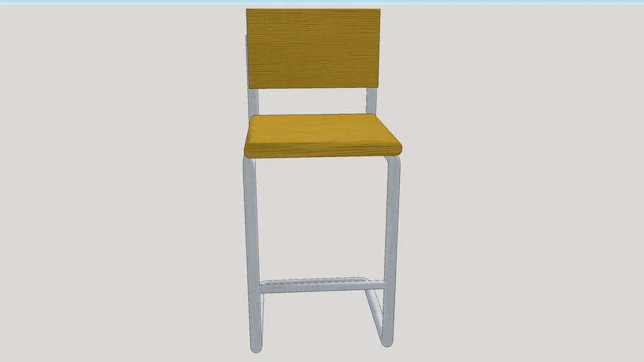Ridge Rib barstool | 3D Warehouse