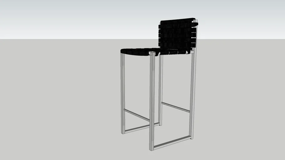 Holly Hunt Low Woven Back Counter Stool