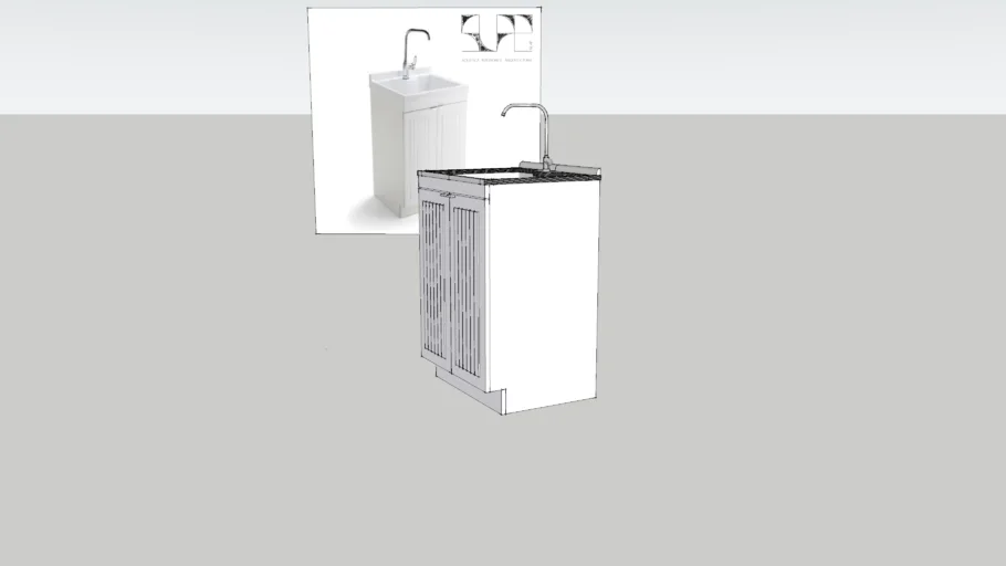 HD - Murphy Laundry Cabinet with Faucet and ABS Sink