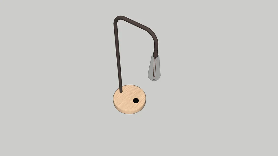 Tabletop industrial lamp