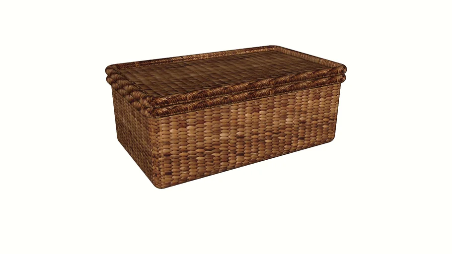 POTTERY BARN LIDED BASKET