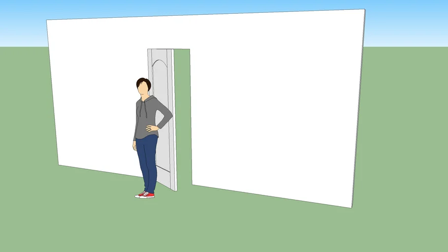 rotating door stacy coming through the door animation