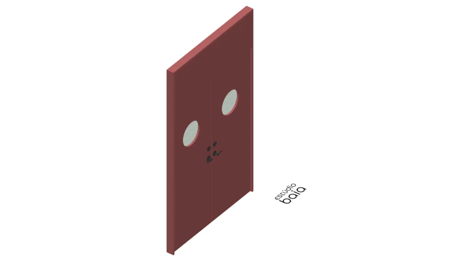 PORTA DUPLA ESTILO INDUSTRIAL - NAUTICA - ESCOTILHA
