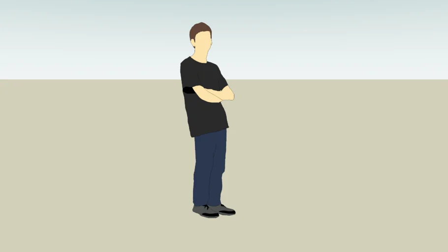 2d man standing,