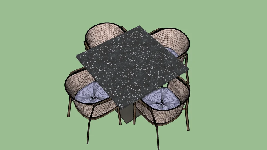 COMEDOR MESA PEQUEÑA 4 SILLAS