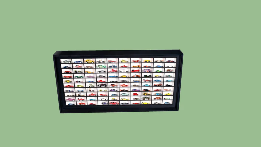 quadro com carrinhos de brinquedo