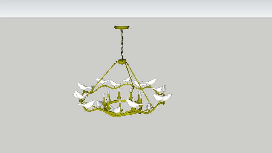 Favourite Pajaritos Gold Chandelier