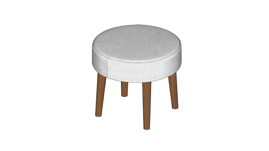 Pufe Baixo Ø40cm - Brava Forma
