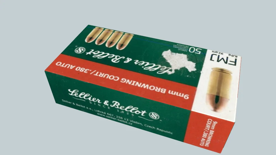 Sellier &Bellot,. 380 ACP ,Ammo box