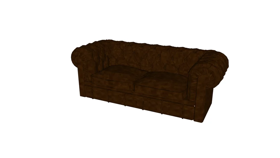 Chesterfield Sofa 84 (Dark Brown)