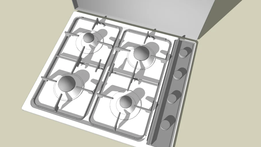 gas-cooktop-3d-warehouse