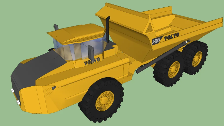 Volvo dump truck articulated