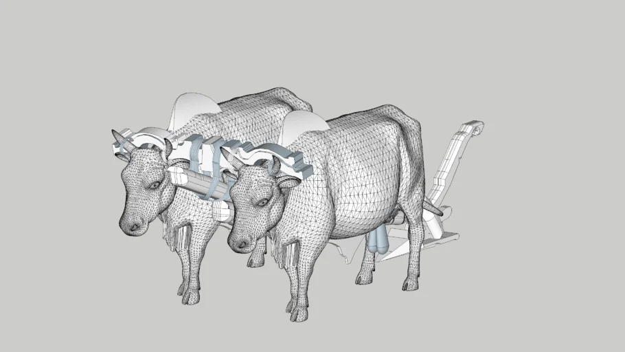  ox-drawn plow