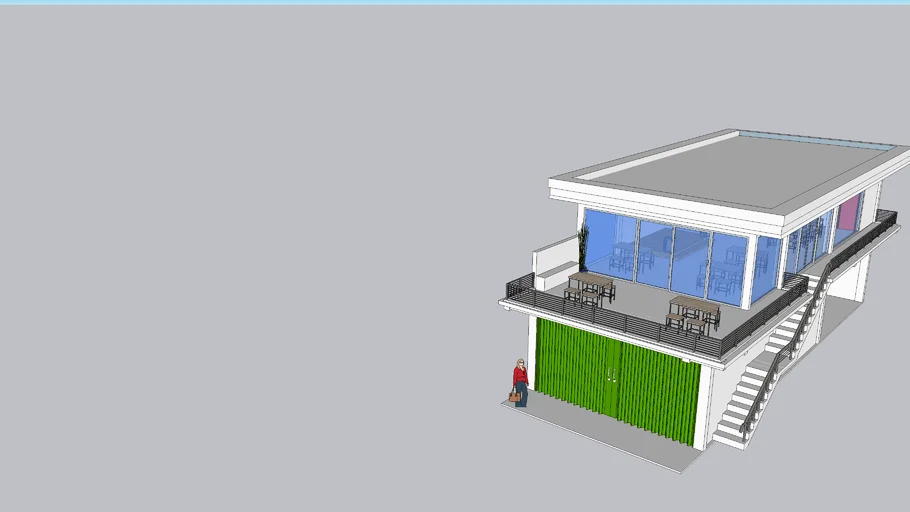CAFE DAN RUKO, MMEJA CAFE, OUTDOR CAFE, INDOR CAFE, PINTU ROLLING DOOR