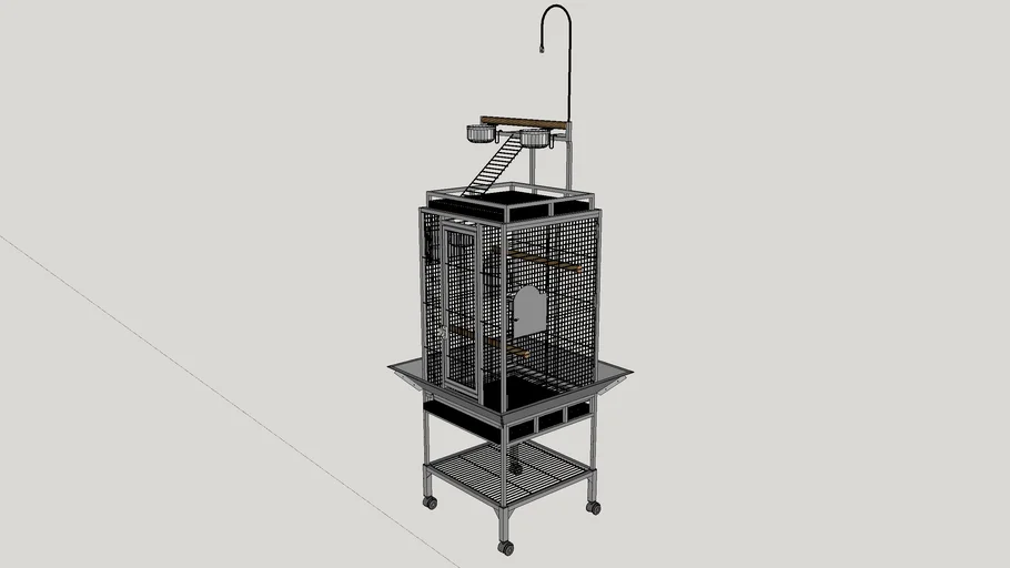 VivoHOME Large Bird Cage Combo