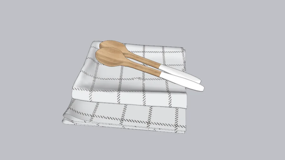Trapo cocina y cucharas