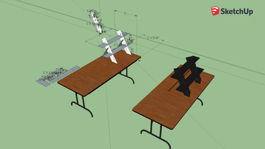 Tabletop display risers