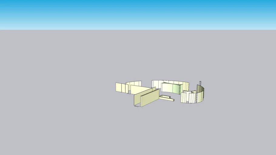 curved lobby walls