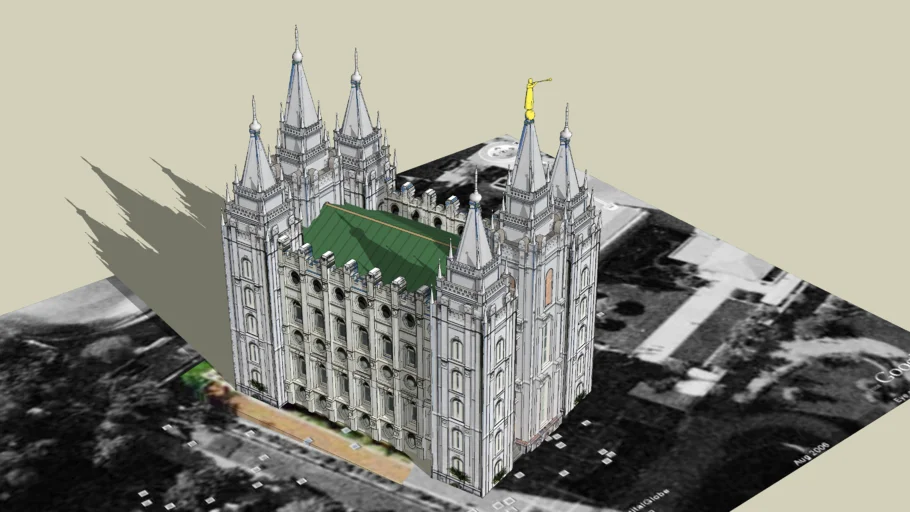 LDS.Temple Salt Lake City, Utah. Templo (Mormon) 4th Operating Temple.