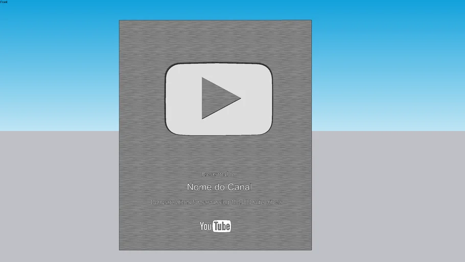 PLACA 100 MIL - YOUTUBE