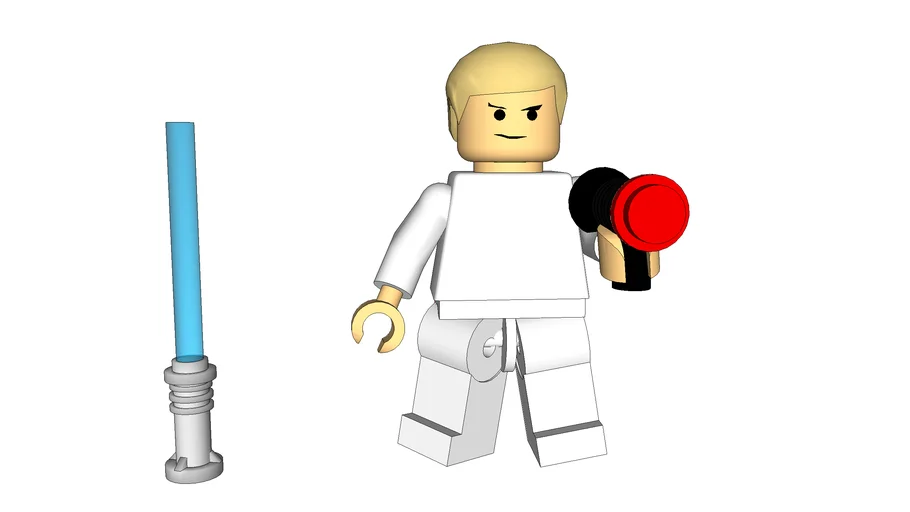 lego luke skywalker tatioon (lukes home planet) includs light saber