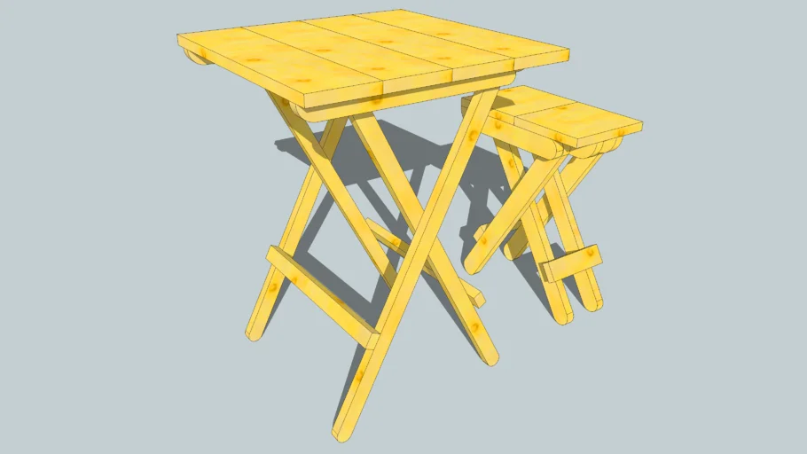 Mesa y Silla Plegables