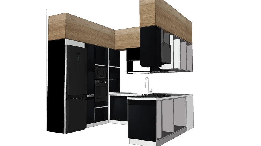U Shape - Dry Kitchen