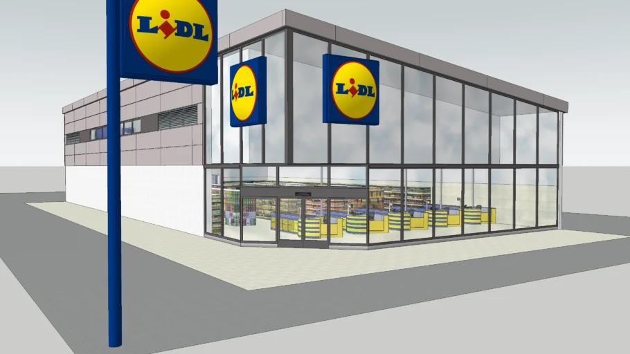 Lidl Supermarket - New Style | 3D Warehouse