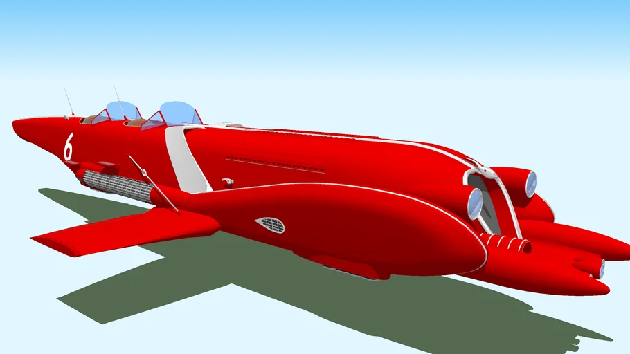 FC 8C - Retro Futuristic Flying Car