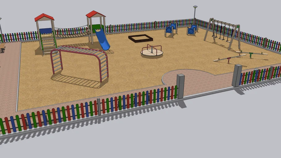 Colorful playground