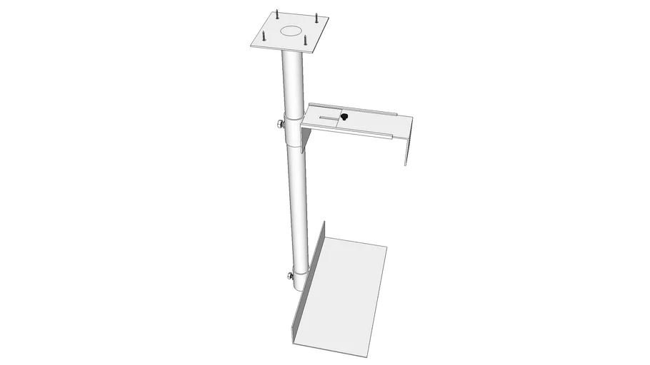 Suporte flutuante articulável para gabinete (CPU) - CPU Holder