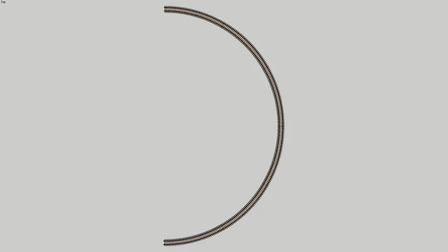 22" Radius Curve Semi Circle
