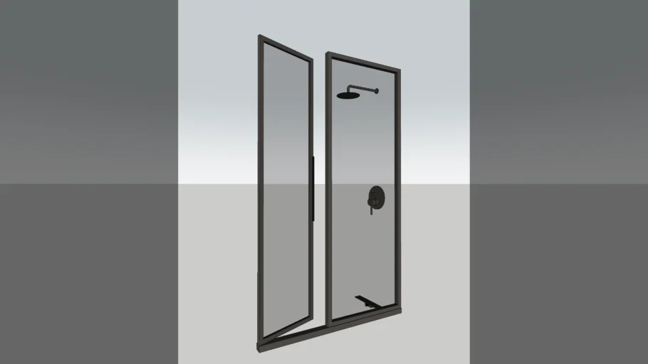 Shower glass door
