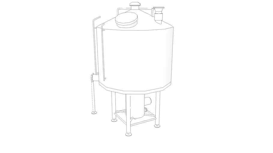 Low Poly 20 BBL Lauter Tun