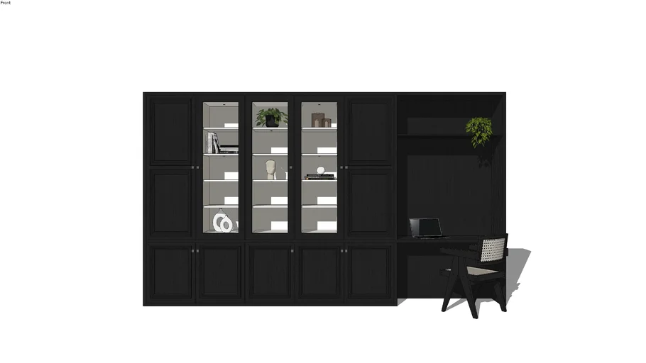 Classic closet / cupboard with desk