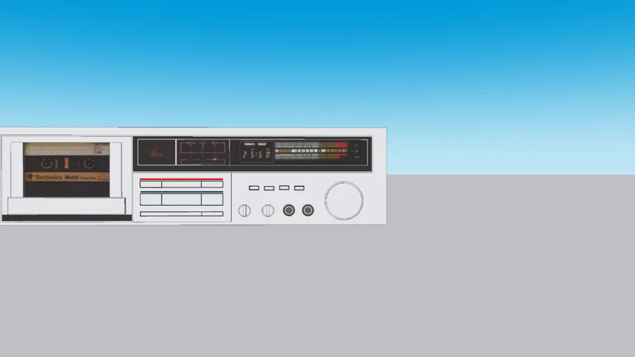 Technics cassette deck RS M255X - Model - 3D Warehouse