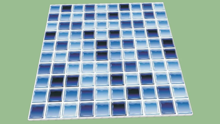Pastilha de vidro  Azul