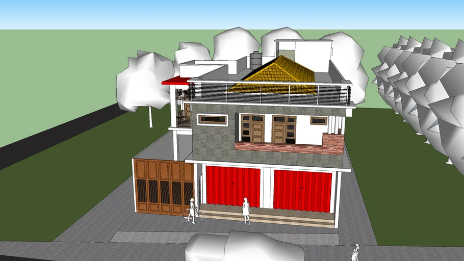 2st floor house (Ruko Lantai II) | 3D Warehouse