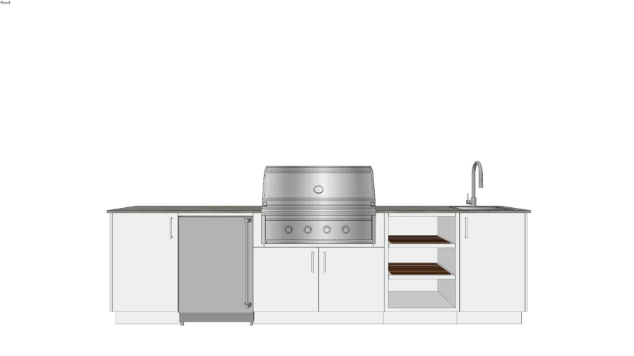 Breeze 36 - Urban Bonfire Outdoor Kitchen