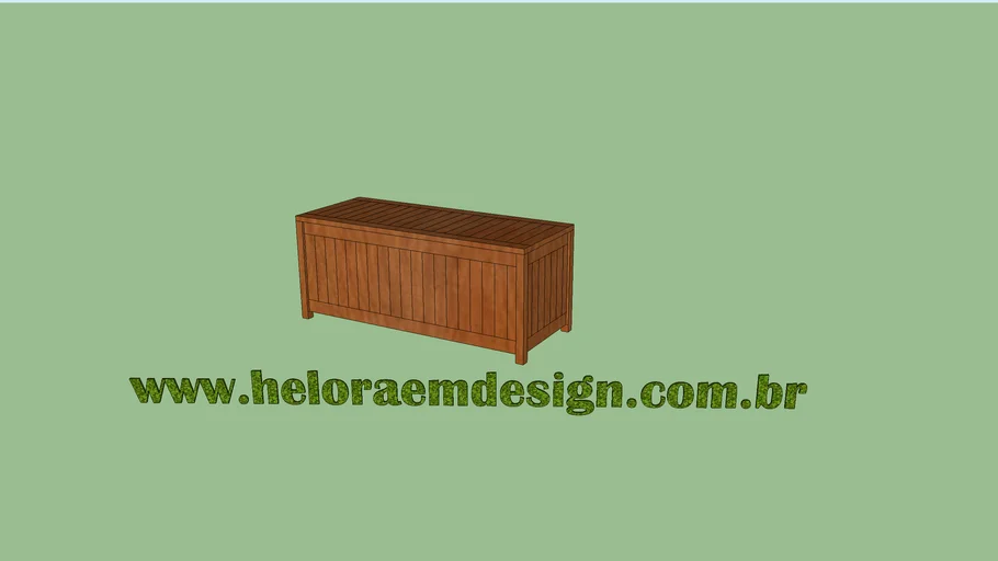 Banco Baú - Casa e Jardim - heloraemdesign.com.br